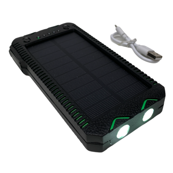10000 mAh - Powerbank mit Solar (grün)