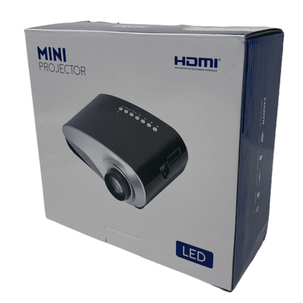 Mini-Beamer mit HDMI, VGA, SD-Card und USB