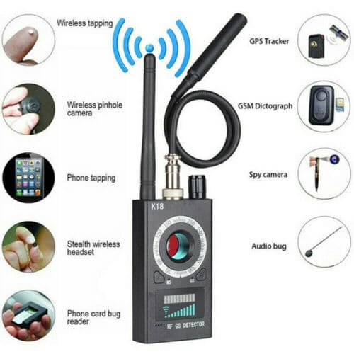 K18 RF Signalkamera Detektor GSM Kamera Audio Bug Finder GPS Full-Range Scan
